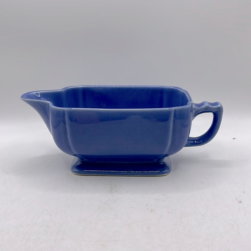Riviera by Homer Laughlin Gravy Sauce Boat Blue Decor Collectible